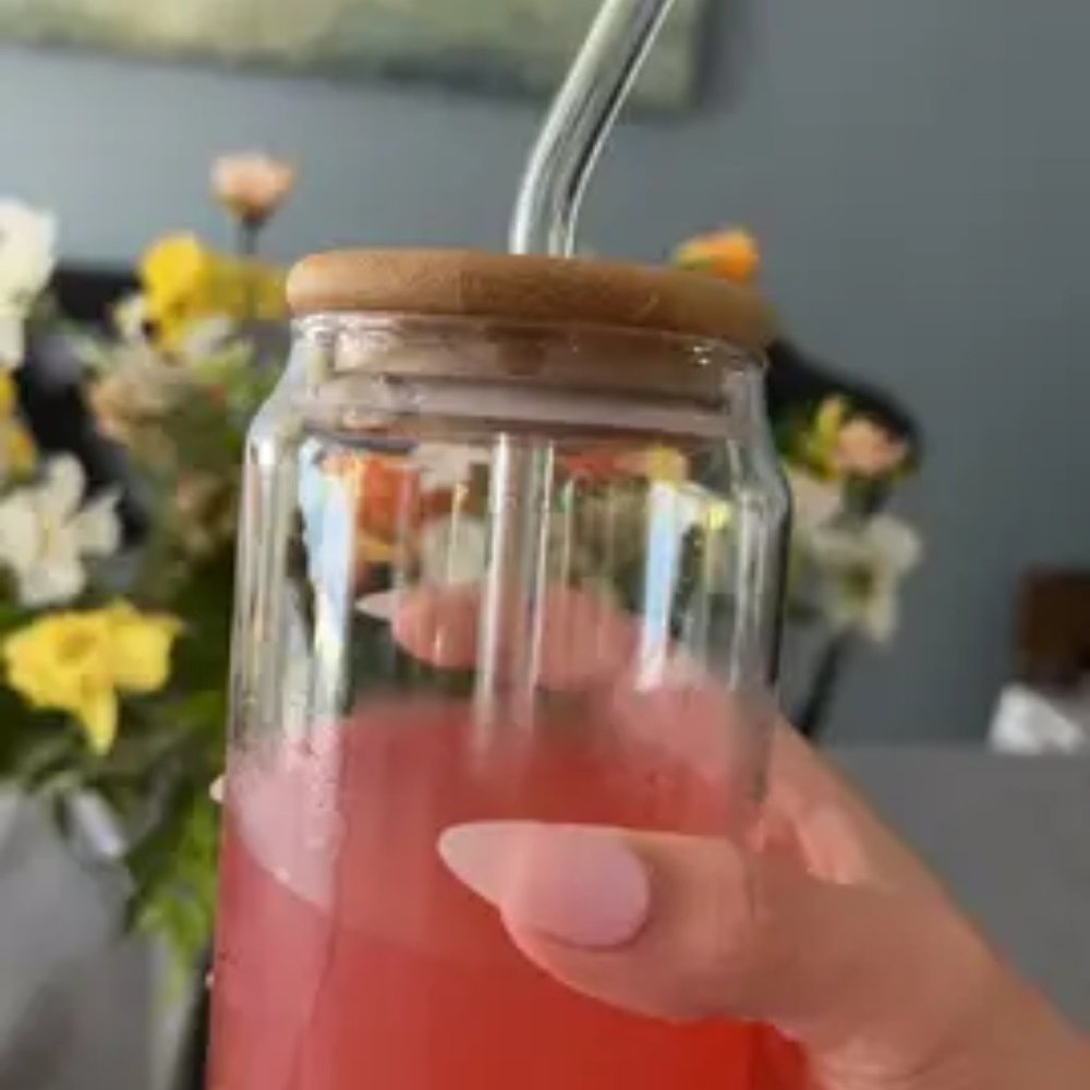 Glass Water Cup - Picture 2 of 2